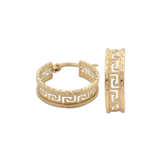 [A506] AROS ORO 18KL GRECA - 10MM