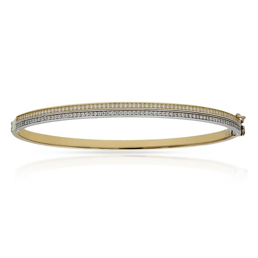 [PU1012] Brazalete oro 18 kt bicolor
