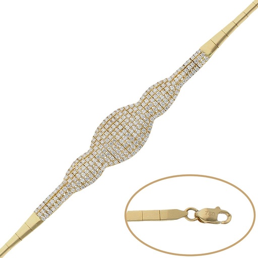 [PU774] Pulseras oro 18 kt circonitas 