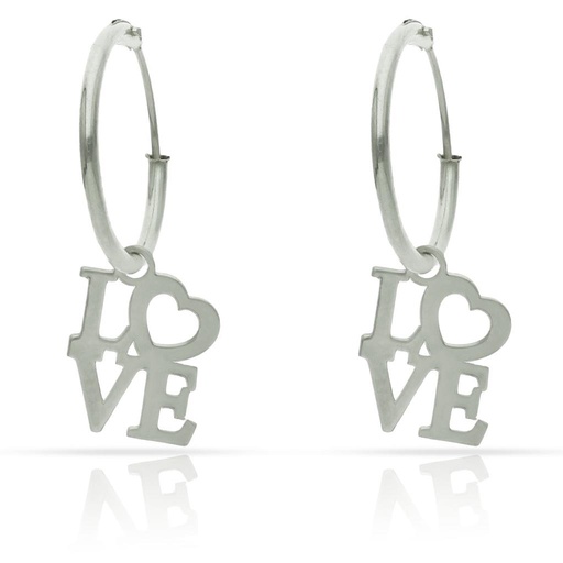 [AG1736] AROS PLATA 925MM LOVE - 12MM
