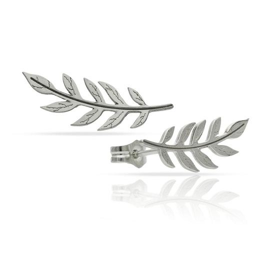 [AG1611] PENDIENTES PLATA 925MM TREPADORES HOJA