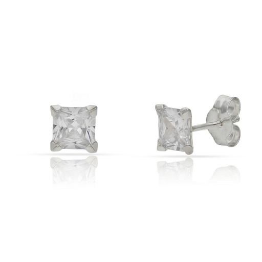 [AG1713] PENDIENTE PLATA 925MM CUADRADO - 5X5MM