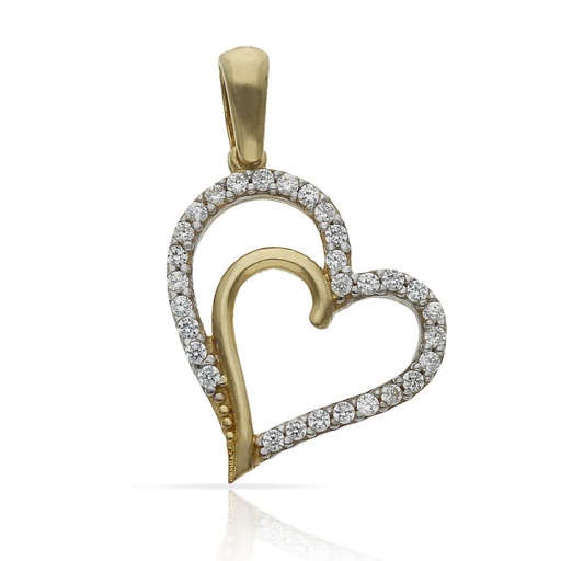 [GL53] COLGANTE ORO 18KL CORAZONES