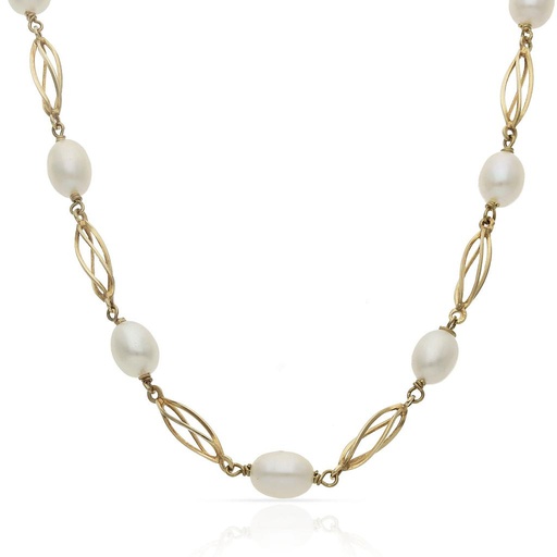 [CO391] COLLAR ORO 18KL PERLA JOFA