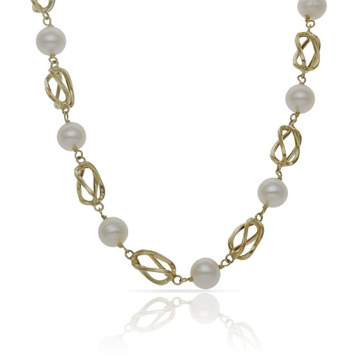 [CO392] COLLAR ORO 18 KL PERLA CULTIVADA
