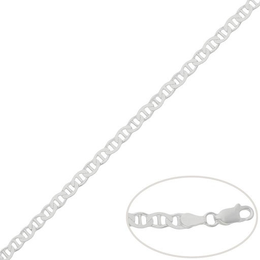 [AG433] CADENA PLATA 925MM ANCLA - 4MM