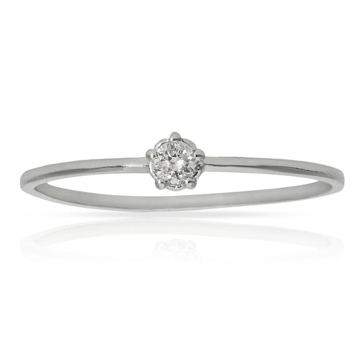 [LCR340B] SORTIJA ORO BLANCO 18KL DIAMANTE