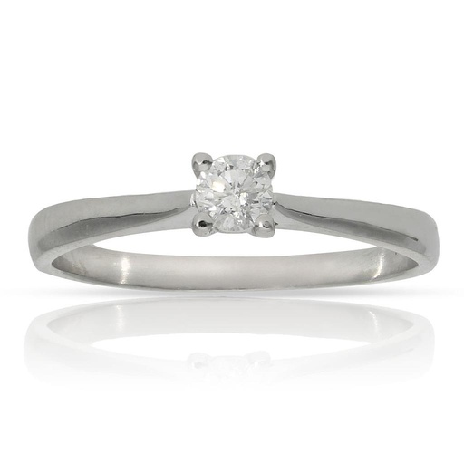 [LCR342B] SORTIJA ORO BLANCO 18KL DIAMANTE
