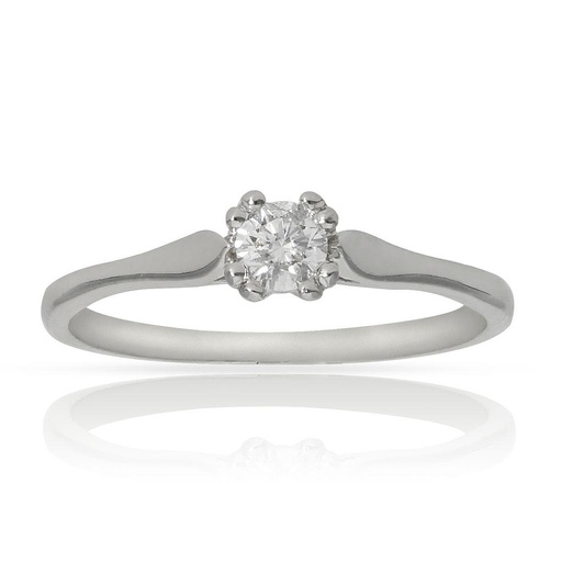 [LCR347B] SORTIJA ORO BLANCO 18KL DIAMANTE