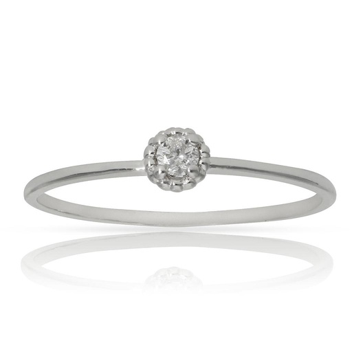 SORTIJA ORO BLANCO 18KL DIAMANTE