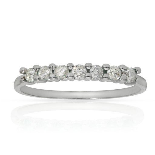 [LCR324B] SORTIJA ORO BLANCO 18KL DIAMANTES