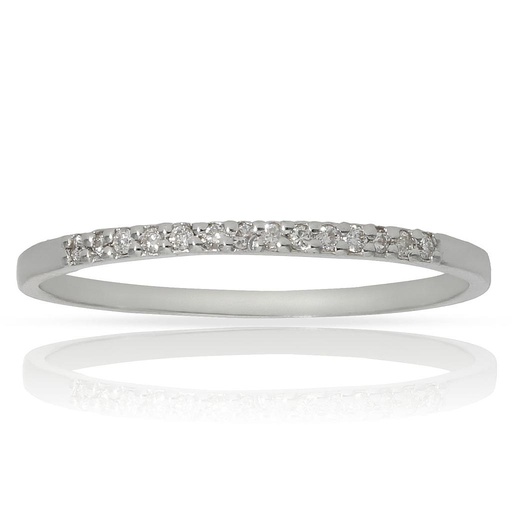 [LCR346B] SORTIJA ORO BLANCO 18KL DIAMANTES