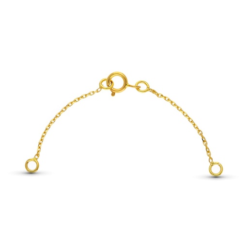 [P0118] 18K FORNITURA CADENA DE SEGURIDAD ORO AMARILLO CON REASA