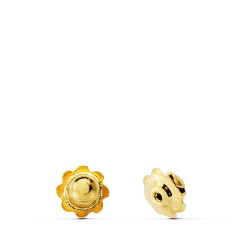 [P0120] 18K FORNITURA ORO AMARILLO ROSCA