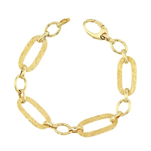 [P02000028] 18K PULSERA ESLABONES 19.5 CM 8.40 GR
