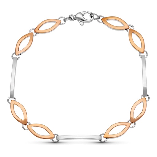 [P02000029] 18K PULSERA ORO BICOLOR 20 CM