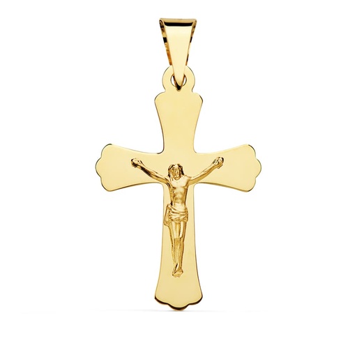 [P02000093] 18K CRUZ CON CRISTO 34X22 MM