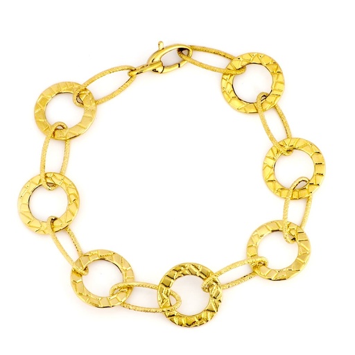 [P03000011] 18K PULSERA ORO AMARILLO ESLABONES