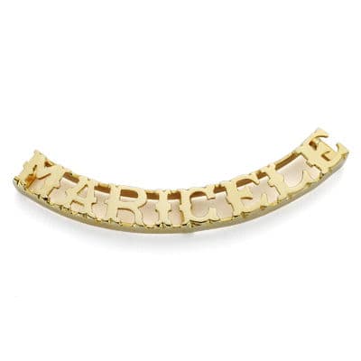 [P0528-8] 18K COLGANTE NOMBRE PERSONALIZADO 8 LETRAS.