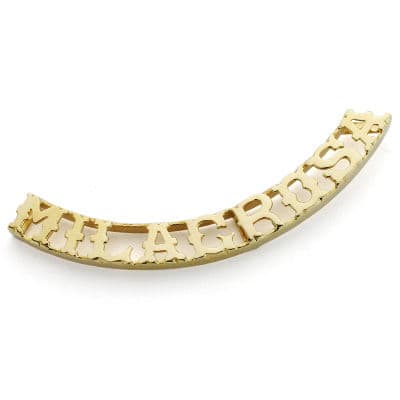 [P0528-9] 18K COLGANTE NOMBRE PERSONALIZADO 9 LETRAS.
