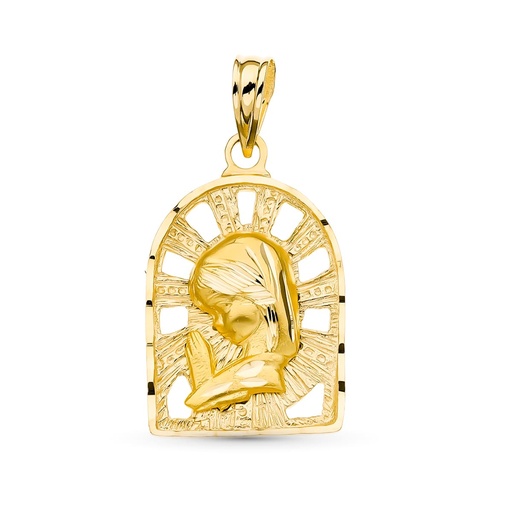 [P07000013] 18K MEDALLA ORO AMARILLO VIRGEN NIÑA 22X14 MM