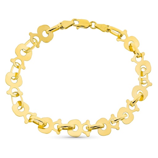[P07000046] 18K PULSERA ORO AMARILLO OSO S. 20 CM
