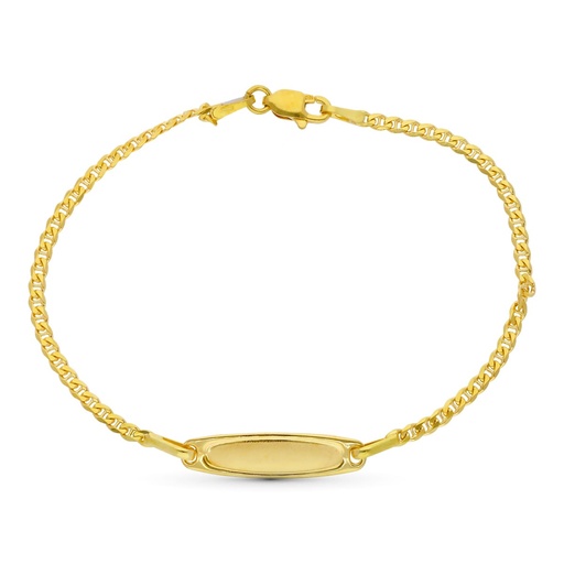 [P07000141] 18K ESCLAVA ORO AMARILLO ANCLA 17 CM