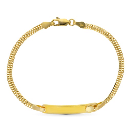 [P07000142] 18K ESCLAVA ORO BICOLOR 17 CM