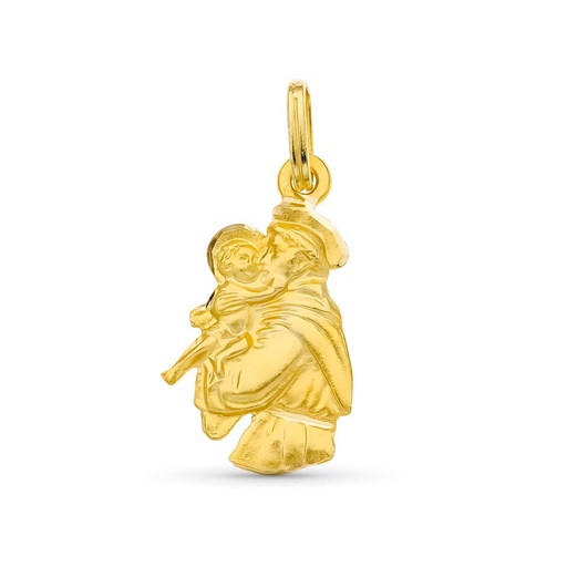 [P07000192] 18K MEDALLA ORO AMARILLO SAN ANTONIO SILUETA 20X12 MM