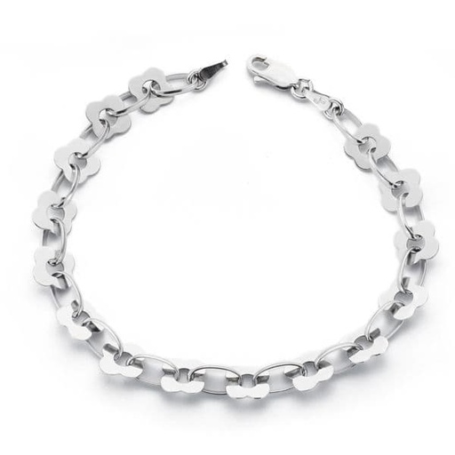 [P07000199] 18K PULSERA ORO BLANCO 18.5 CM 7 MM 6.70 GR