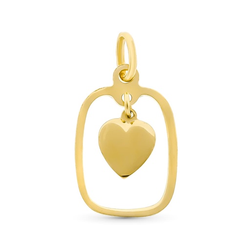 [P07000229] 18K COLGANTE ORO AMARILLO CALADO CON CORAZON
