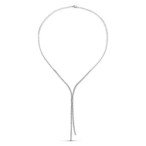 [P07000643] 18K GARGANTILLA ORO BLANCO CIRCONITAS