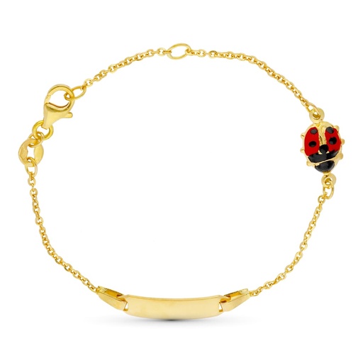[P07000668] 18K ESCLAVA ORO AMARILLO MARIQUITA 16 CM