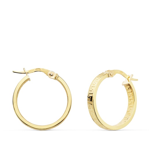 [P07000790] 18K AROS GRECA HUECOS 18X3 MM 1.65 GR