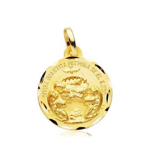 [P07000817] 18K MEDALLA DIVINA INFANTITA 18 MM