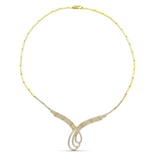 [P08000004-OA] 18K GARGANTILLA ORO AMARILLO CIRCONITAS