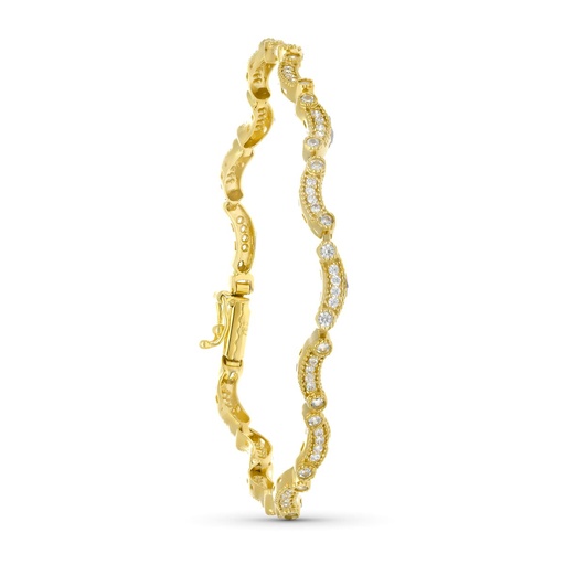 [P08000027] 18K PULSERA ORO AMARILLO CIRCONITAS