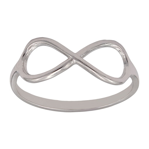 [S999] SORTIJA ORO BLANCO 18KL INFINITO