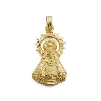 [P08000127] 18K SILUETA VIRGEN DE CASTELLAR 25X13 MM