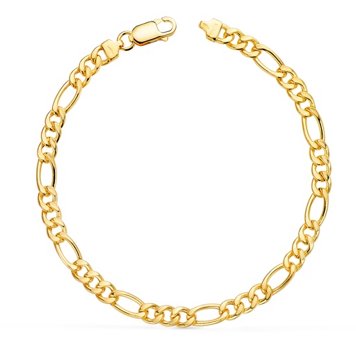 [P08000719] 18K PULSERA ORO AMARILLO CARTIER 3X1 ANCHO: 4.75 MM LARGO: 19 CM
