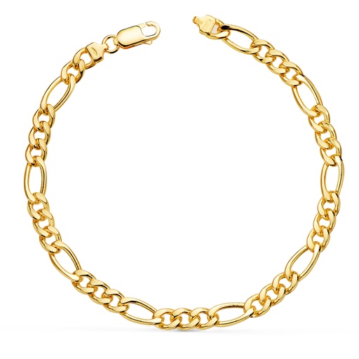 [P08000821] 18K PULSERA ORO AMARILLO CARTIER 3X1 ANCHO: 5 MM LARGO: 21 CM