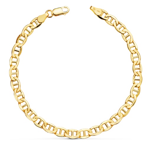 [P08001920] 18K PULSERA ORO AMARILLO ANCLA HUECA ANCHO: 5 MM LARGO: 20 CM