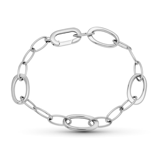 [P09000018] 18K PULSERA ORO BLANCO 19.5 CM