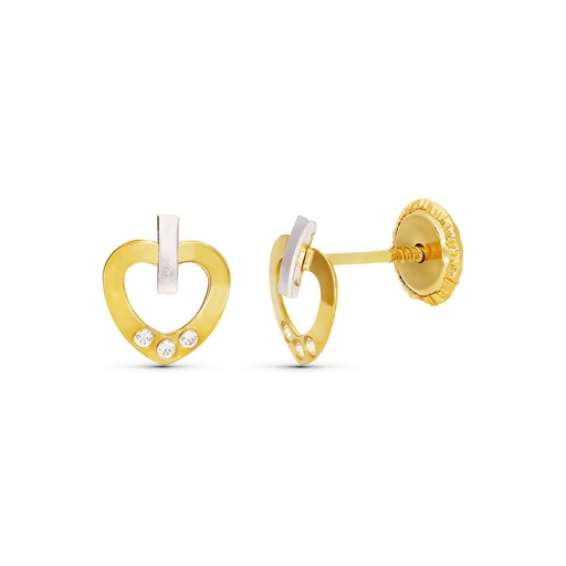 [P10868] 18K PENDIENTES PERLA CULTIVADA 7 MM 13X7 MM