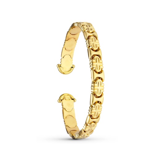 [P12000087] 18KT BRAZALETE ORO AMARILLO RIGIDO
