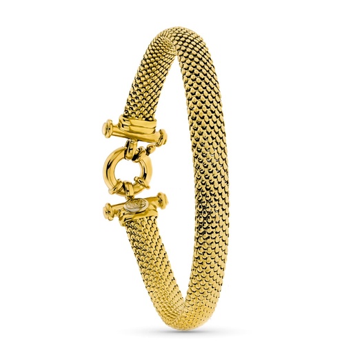[P12000107] 18K PULSERA ORO AMARILLO MALLA