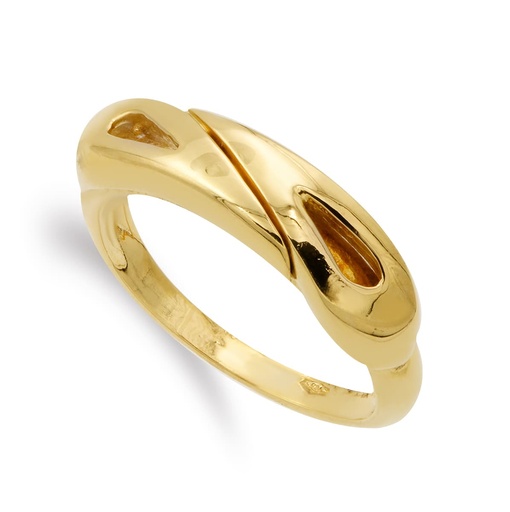 [P12000237] 18K SORTIJA ORO AMARILLO LISA 5 MM CUERPO 2 MM