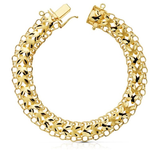 [P12000506] 18K PULSERA PRINCESA 10 MM 20.5 CM 12.15 G