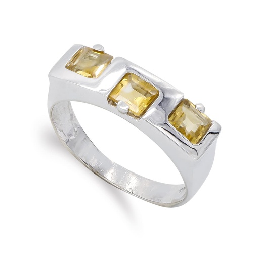 [P12154-OBTO] 18K SORTIJA ORO BLANCO TRES PIEDRAS 3.5 MM TOPACIOS