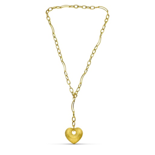 [P13000093] 18K GARGANTILLA ORO AMARILLO HUECA CORAZON